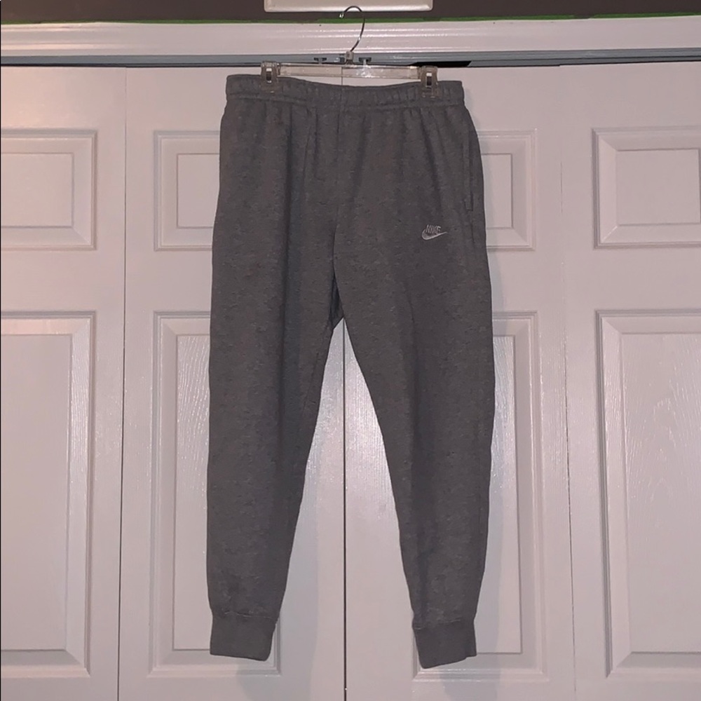 Grey Nike Sportswear Club Fleece Sweatpants